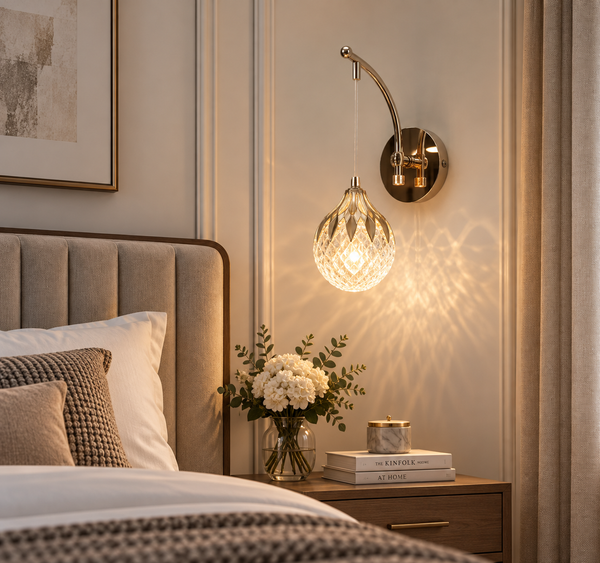 Crystal Dewdrop LED Wall Light