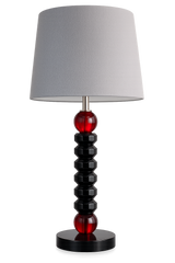 Aurora Red Glass Table Lamp