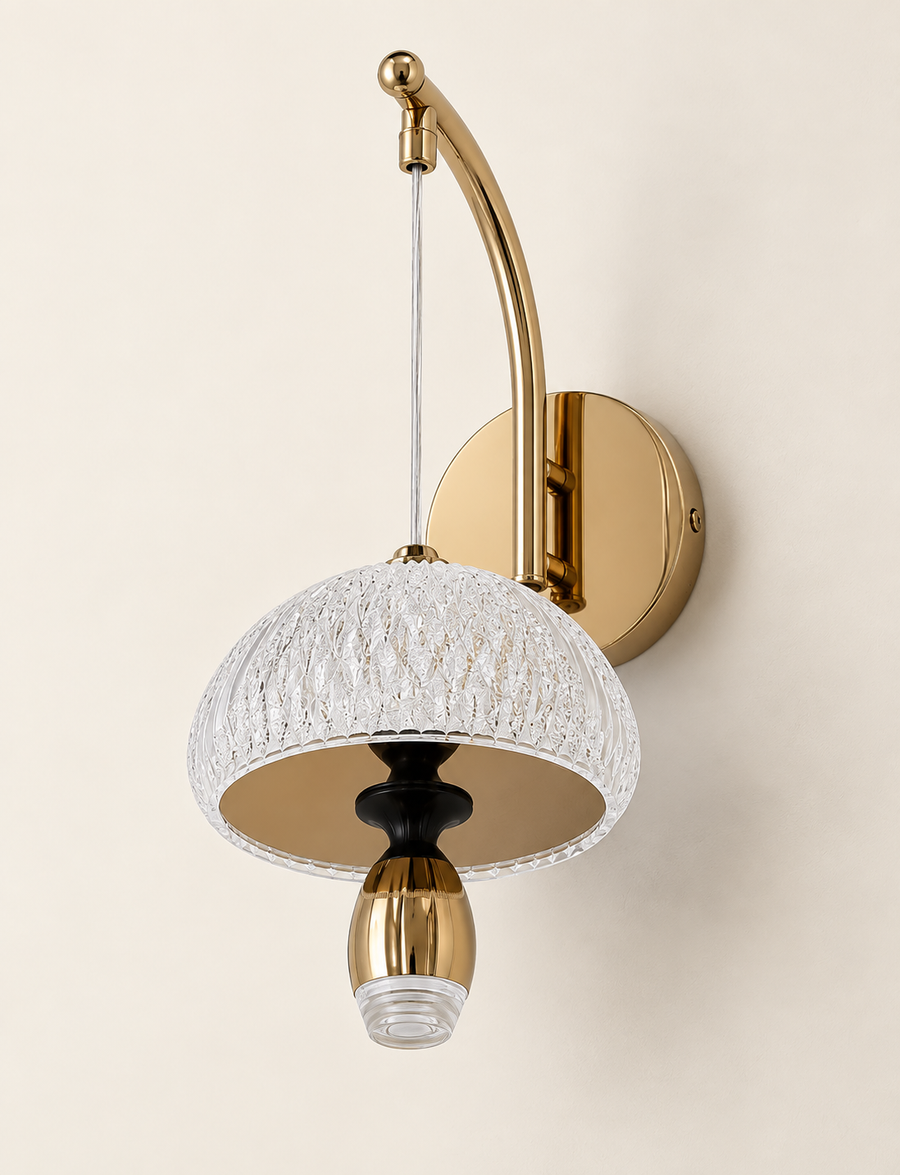 Crystal Parasol LED Wall Light