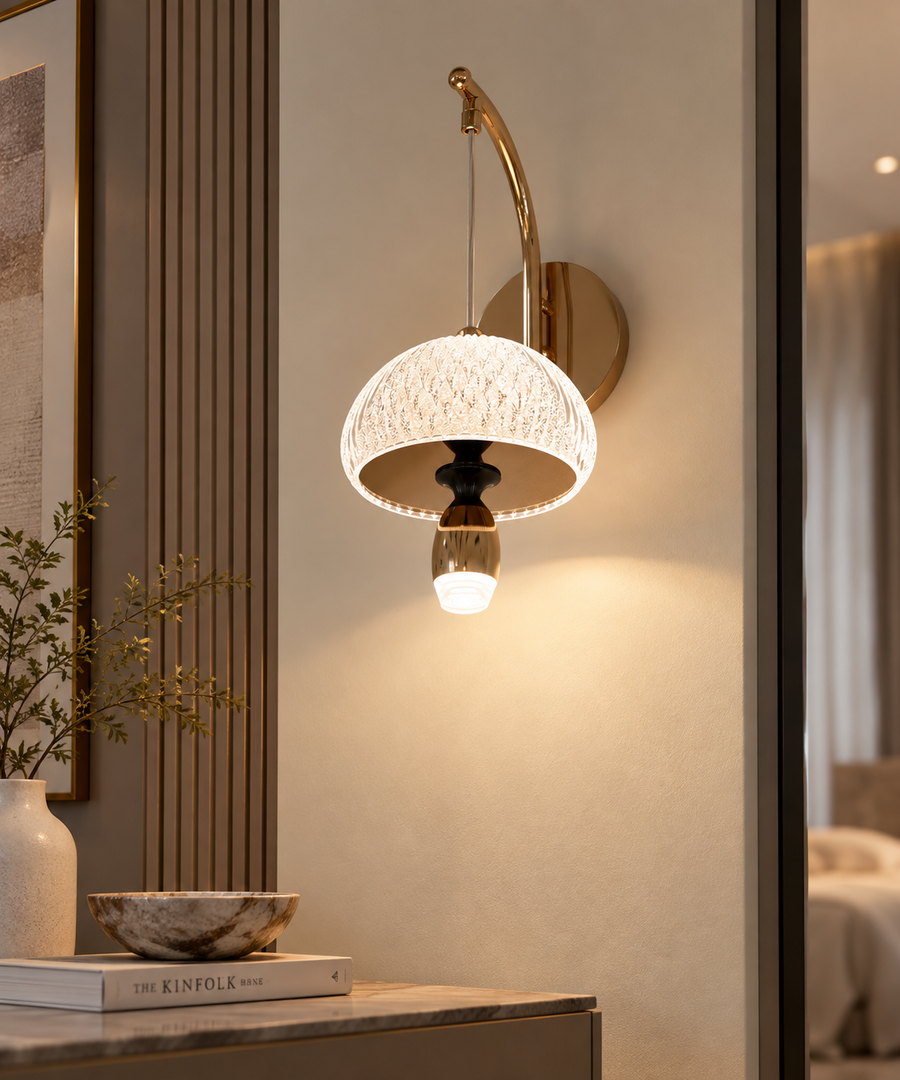 Crystal Parasol LED Wall Light