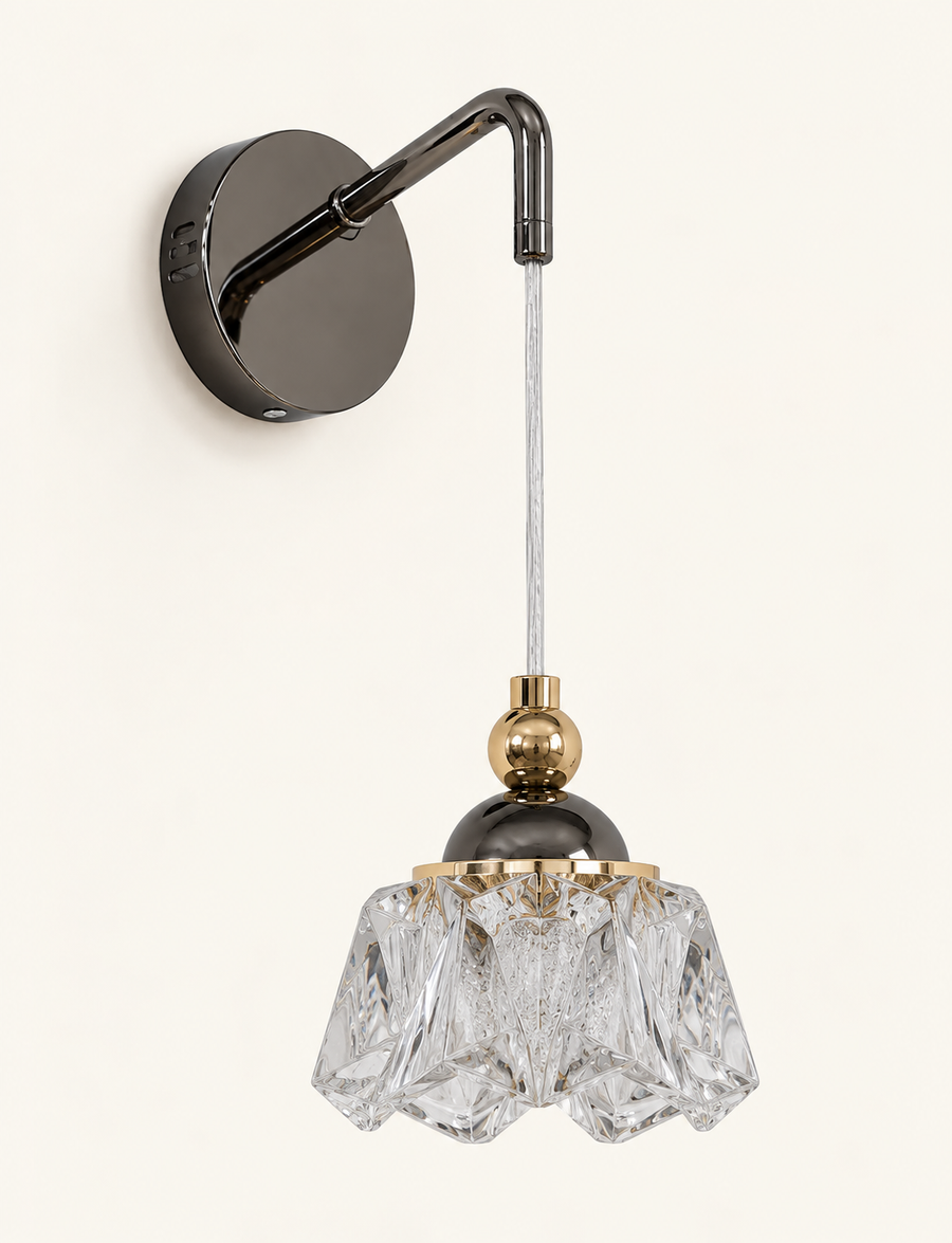 Crystal Petal Wall Light