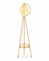 Orbit Glow Tripod Globe Floor Lamp