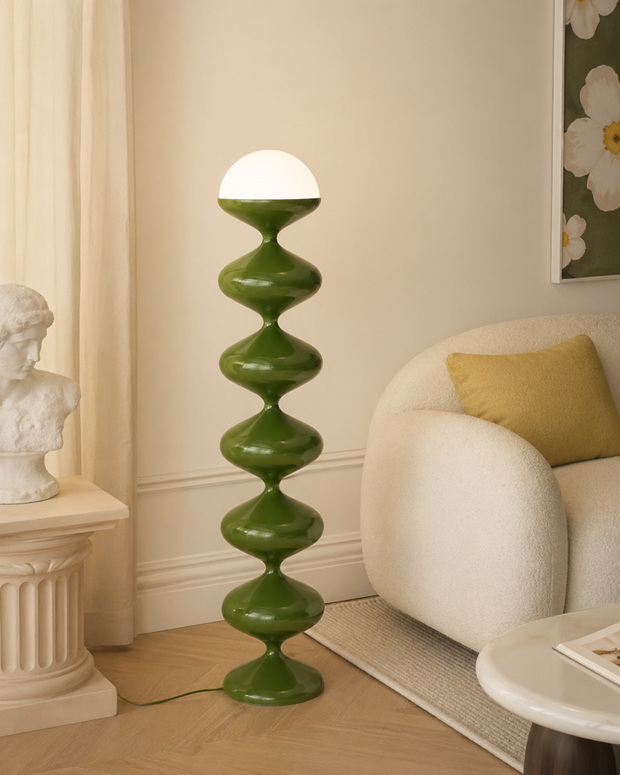 Twist Stack Dome Floor Lamp