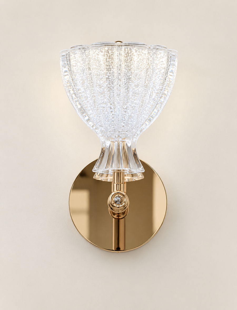 Crystal Bloom LED Wall Light