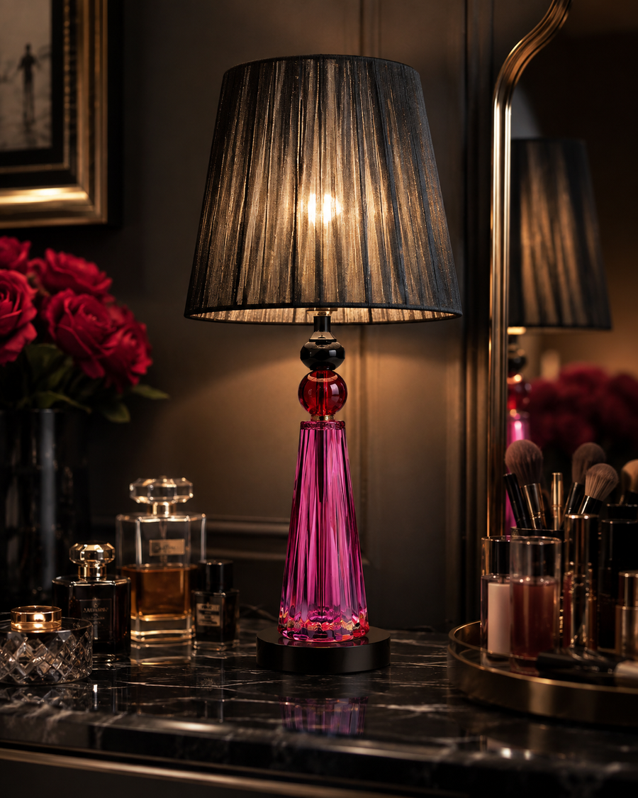 Ruby Elegance Table Lamp