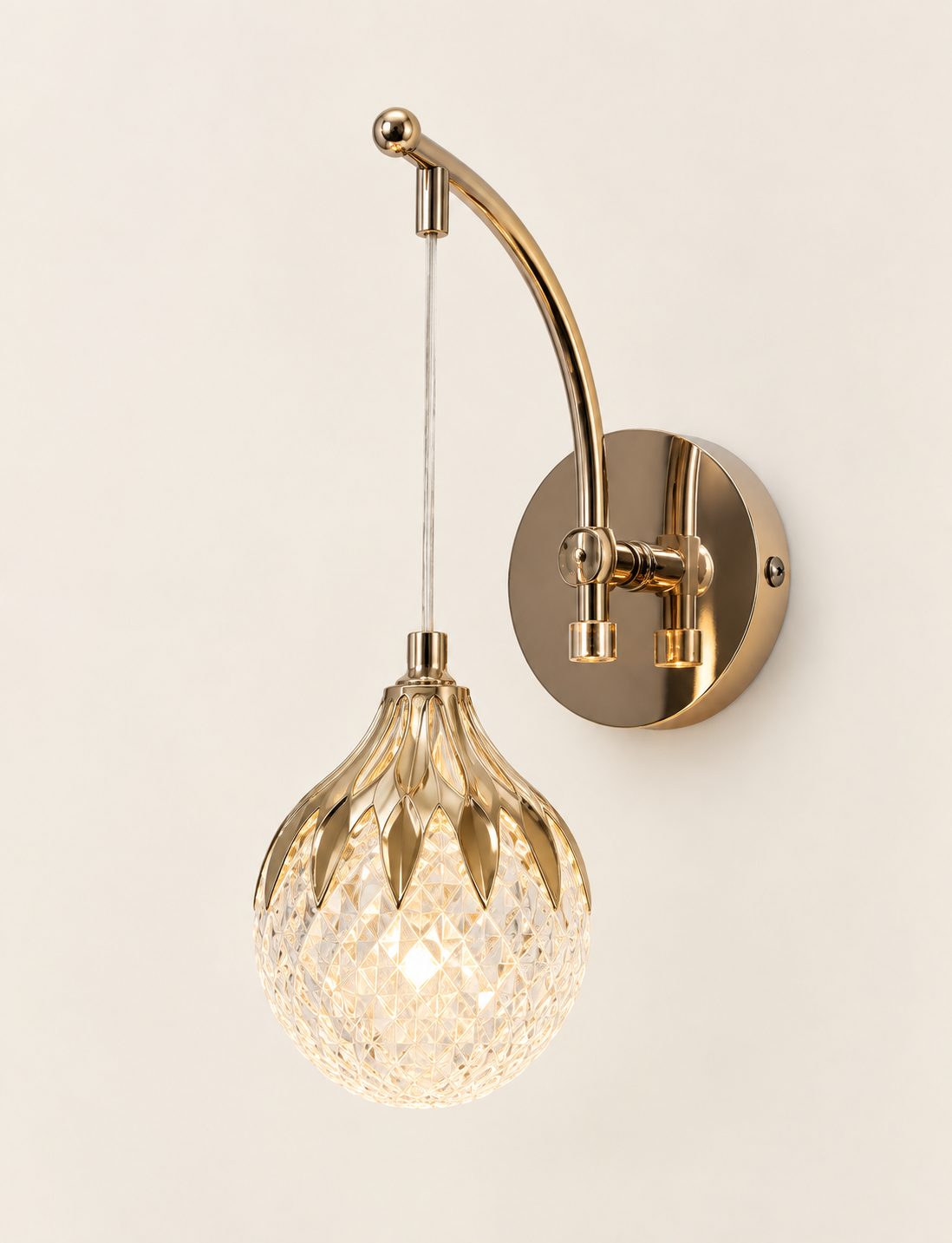 Crystal Dewdrop LED Wall Light