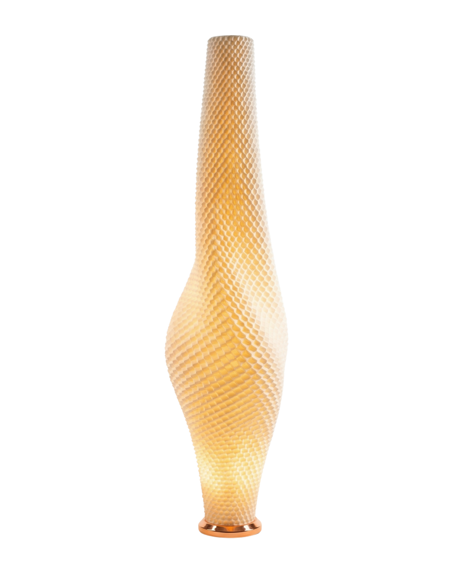 Honey Ripple 3D-Printed Floor Lamp