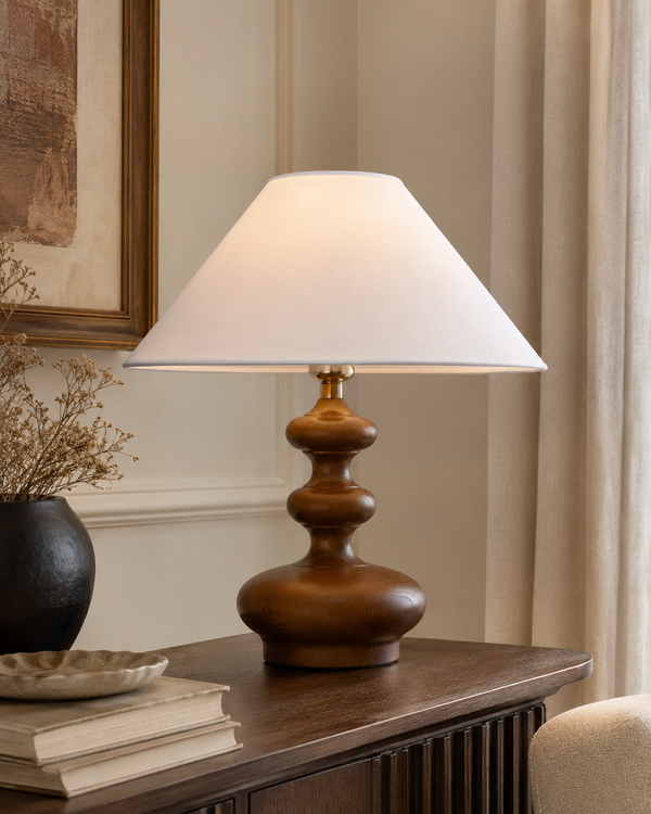 Ripple Wooden Table Lamp