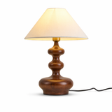 Classic Wood Fabric Shade Table Lamp
