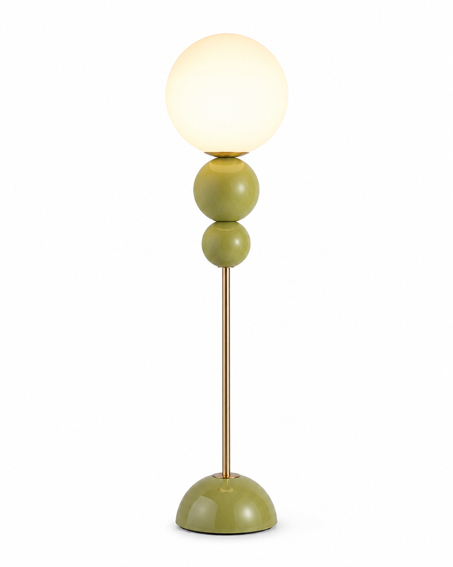 Orb Stack Sage Globe Floor Lamp