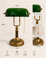 Classic Banker’s Desk Lamp with Pull Chain