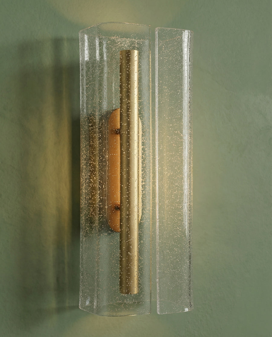 Seeded Acrylic Wrap Wall Sconce