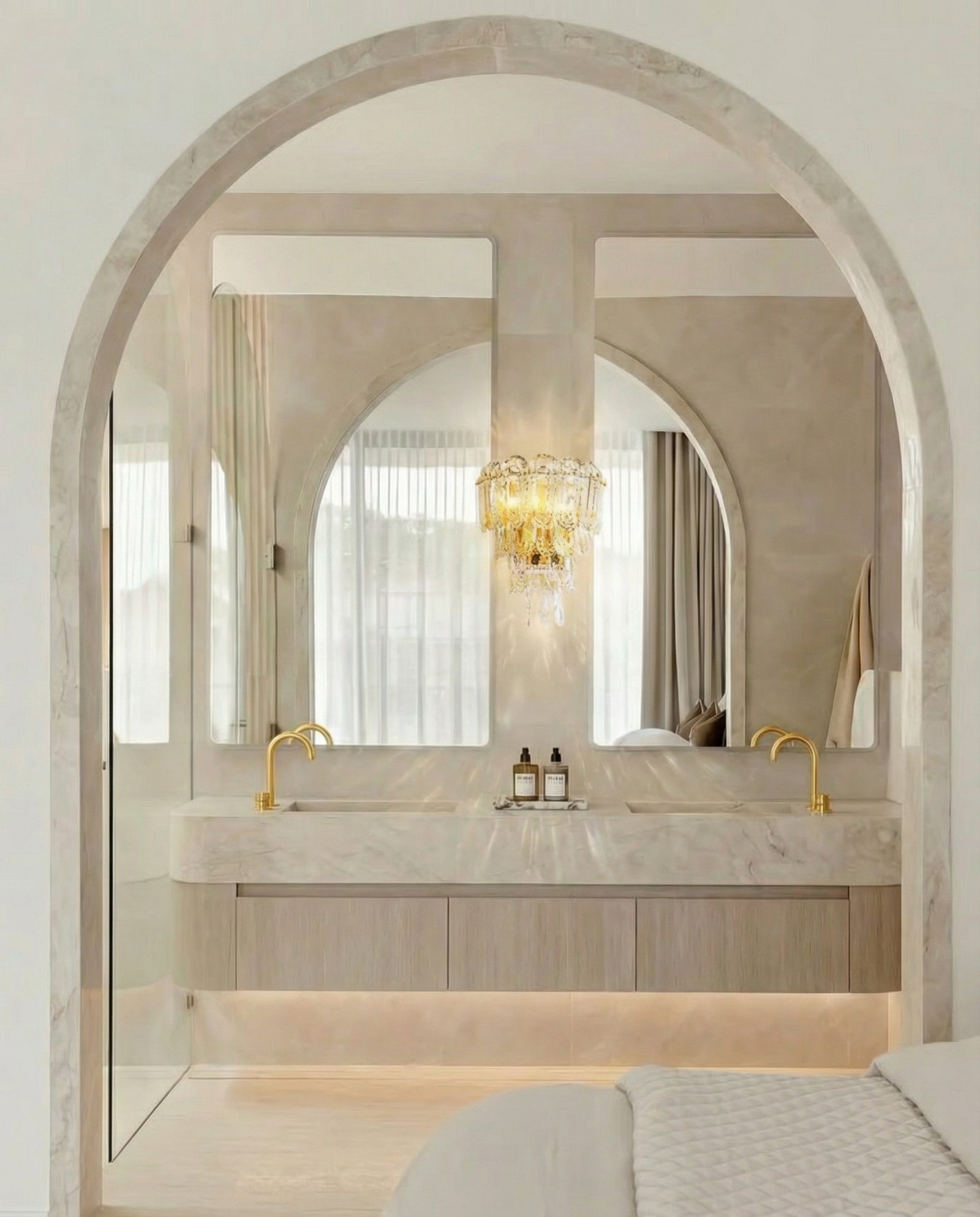 Regal Oval Crystal Wall Sconce
