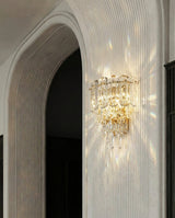 Regal Oval Crystal Wall Sconce