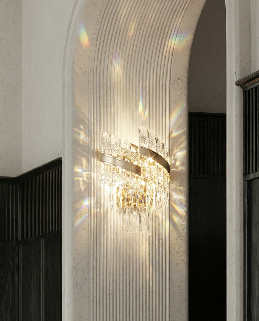 Regency Crystal Wall Sconce