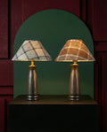Tartan Shade Ceramic Table Lamp