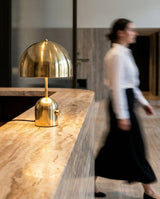 DomeGlow Metal Mushroom Table Lamp